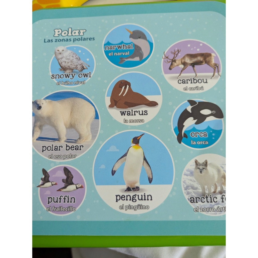 LeapFrog 100 Animals Book Bilingual English Spanish‎ Interactive Learning Toy - Picture 8 of 8